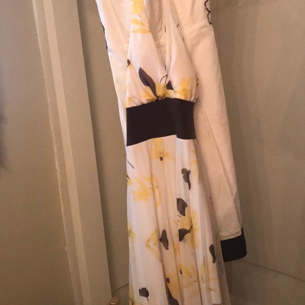 White floral dress